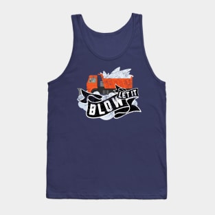 Snow Day Truck Plow Blower Winter Graphic Tank Top